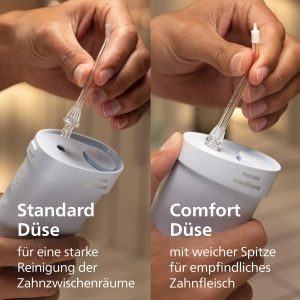 Munddusche portabila Philips Sonicare Compact Flosser 1000, 200 ml, IPX7, Albastru - Img 7