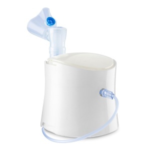 Nebulizator Chicco Easy Breath Family, ultracompact, cu 2 masti din silicon