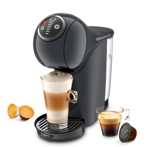 NESCAFE Dolce Gusto Genio S Plus by KRUPS, aparat de cafea cu capsule, espresso boost, selectare temperatura, bauturi calde si reci, presiune pompa de 15 bari, rezervor de apa de 0,8 l, 1500 wati, Cosmic Grey, KP340B - Img 2