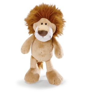 NICI 48390 Jucarie de plus leu 25 cm material moale ideal pentru copii si bebelusi