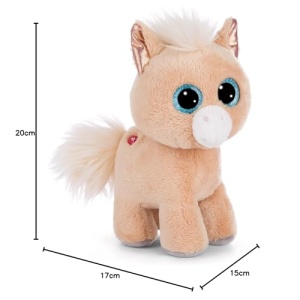 NICI Glubschis Pony Miss Cinnamon 17cm Bej Jucarie din Plus - Img 3
