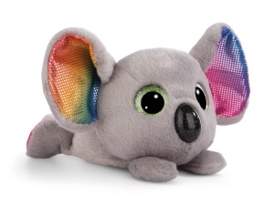 NICI Plus Koala Miss Crayon 15cm Gri Design cu Elemente Multicolore