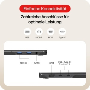 Notebook 2in1 LG gram Pro 16T90TP-K.AA78G, 16GB RAM, 1TB SSD, Negru - Img 7