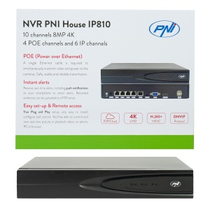 NVR PNI IP810 cu 10 Canale, 4K, 8MP, Functii AI - Img 5