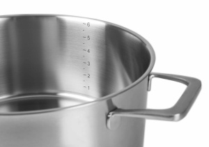 Oala cu capac Lacor Foodie 45016 16x75 cm otel inoxidabil gri - Img 2