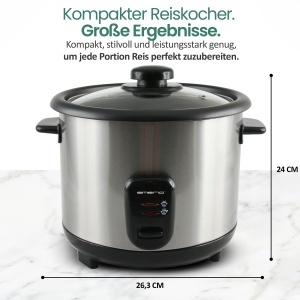 Oala de gatit orez Emerio RCE-110118.5, 1.5L, 500W, inox - Img 9