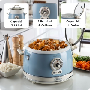 Oala de gatit pentru orez Ariete 2904, 3.5 l, 650 W, Pastel Albastru - Img 6