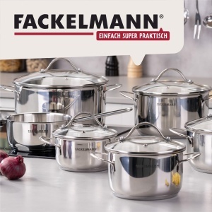 Oala Fackelmann Lara cu capac 16 cm din inox, ergonomica, rezistenta la caldura - Img 10