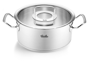 Oala Fissler Original-Profi Collection 20 cm 26 L Inox Capac din sticla Inductie
