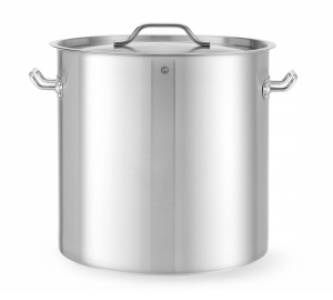 Oala HENDI cu capac, 50L, inox, pentru toate tipurile de plite