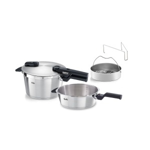 Oala sub presiune Fissler Vitaquick Premium 4,5L si tigaie 2,5L, inox, inductie