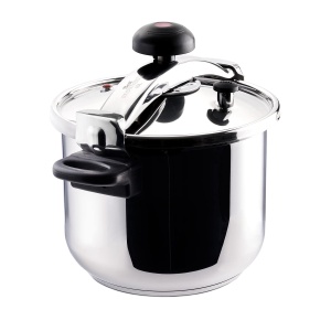 Oala sub presiune Taurus Moments Classic 10L, inox, cu maner izolat, pentru toate tipurile de plite
