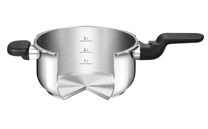 Oala sub presiune Tescoma Schnellkochtopf 4.0 l, cu 4 sigurante, pentru toate tipurile de plite - Img 3