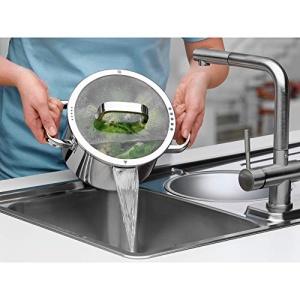 Oala WMF Function 4 16 cm 14L Cromargan Capac Sticla Functii de Turnare - Img 12