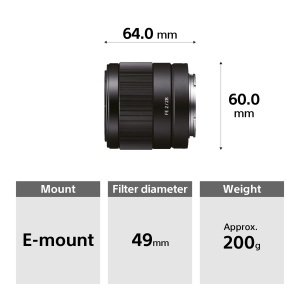 Obiectiv wide-angle Sony SEL-28F20, 28mm, F2, negru - Img 6