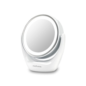 Oglinda cosmetica Medisana CM 835, LED, 5x zoom, 360 rotativa, Alb