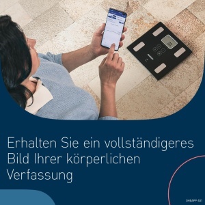 OMRON VIVA - cantarul inteligent de baie pentru analiza corporala Stiftung Warentest Gut 1024 cu Bluetooth si aplicatie masoara grasimea corporala gre - Img 2