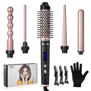 Ondulator 5-in-1 Keramik, Rosegold, 9-38mm, Control Temperatura LCD