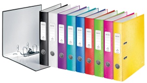 Ordner Leitz 180, A4, 350 foi, 5,2 cm, negru, WOW - Img 6