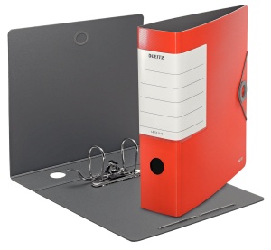 Ordner Multifunctional Leitz 180 Solid, A4, Hellrot, 8,2 cm, Gummiband - Img 2
