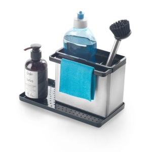 Organizator chiuveta Metaltex TidyTex inox 24x13x14 cm argintiu - Img 2