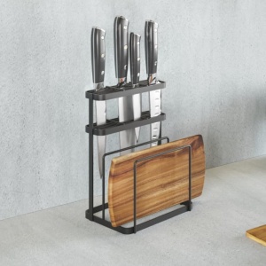 Organizator cutite si tocatoare Metaltex Tokyo Lava Negru - Img 5