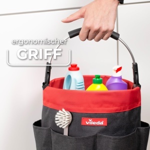 Organizator de curatenie Vileda Cleaning Caddy, 6 compartimente, rezistent la apa - Img 4