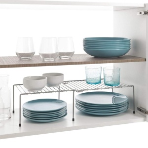 Organizator extensibil Metaltex Adapto Polytherm argintiu 24-57 cm - Img 3
