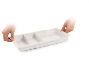 Organizator pentru Sertar Tescoma FlexiSPACE 330-555 mm, cu 3 Compartimente Ajustabile - Img 3