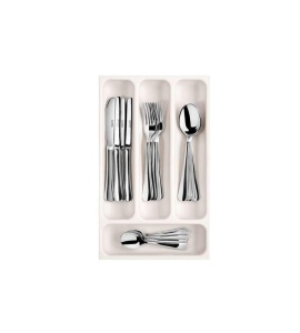 Organizator tacamuri Tescoma FlexiSPACE 370 x 222 mm, plastic robust, cu picioare antiderapante