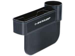Organizer auto DUNLOP cu suport pentru bauturi, negru, design functional - Img 1