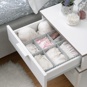 Organizer de sertar InnovaGoods Condor, ajustabil, 7 cm x 37 cm, gri - Img 9