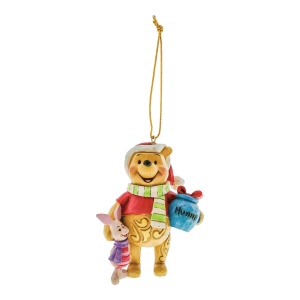Ornament de Craciun Winnie Pooh si Ferkel Disney Traditions, Jim Shore, handpainted