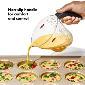 OXO Good Grips Cana de masurat 1L Design ergonomic Graduatie inclinata - Img 5