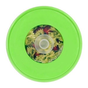 OXO Good Grips Capac din silicon reutilizabil 20cm Verde Transparent - Img 7