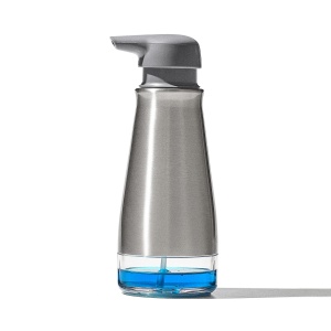 OXO Good Grips Dispenser de Sapun Spumant din Otel Inoxidabil cu Design Elegant