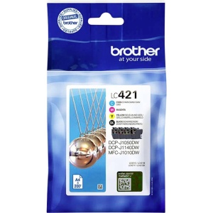 Pachet Tinte Brother LC-421VAL pentru DCP-J1050DW, DCP-J1140DW, MFC-J1010DW, 4 culori