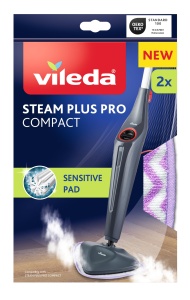 Pad de curatare Vileda Steam Plus Pro Sensitive, pentru suprafete delicate, forma triunghiulara