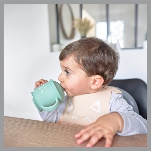 Pahar pentru invatarea bautului Babymoov ISY CUP, 150ml, silicon, antialunecare - Img 7