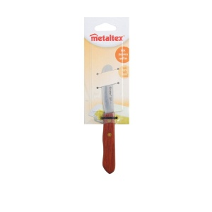 Paleta pentru unt Metaltex 16 cm lemn si otel inoxidabil natur - Img 2