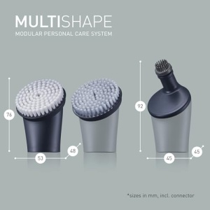 Panasonic ER-CFB1-A503 MULTISHAPE Set de accesorii pentru perie de fata, perie de curatare a fetei, perie de curatare a barbii, perie de curatare in profunzime, negru - Img 11