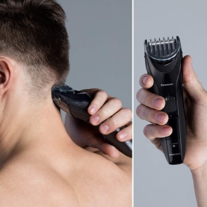 Panasonic ER-GC53K503 Aparat de tuns par pentru barbati, portabil, fara fir, aparat de tuns rezistent la apa, 19 setari de lungime, 1 atasament, functionare fara fir si cu fir, negru - Img 4