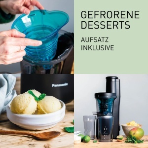 Panasonic Slow Juicer MJ-L700KXE Mat Negru 75 mm Deschidere Larga - Img 6
