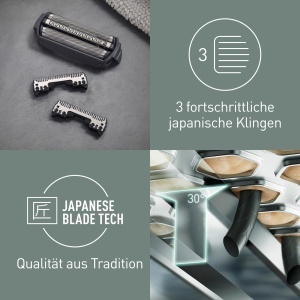 Panasonic WES9012Y1361 Set lame si folie de ras 3 lame Sistem japonez inox - Img 2