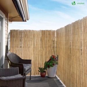 Panou de protectie din stuf VOUNOT 140x600 cm, natural, rezistent la intemperii - Img 3