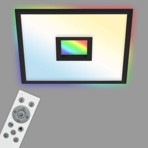 Panou LED Telefunken 24W, 2200lm, RGB, cu telecomanda, negru