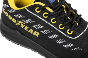 Pantofi de siguranta Goodyear S1P, metal-free, marimea 43, negru-galben - Img 3