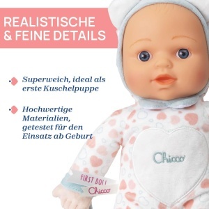 Papusa Chicco cu Inima Moale, Beisser pentru Dinti, Lavabila, Roz - Img 3