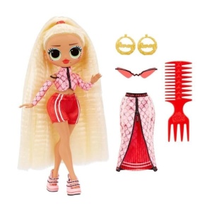 Papusa de Moda L.O.L. Surprise OMG Swag cu Accesorii si Moda Transformabila, Roz - Img 4