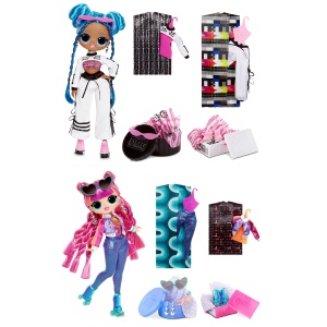 Papusa de Moda LOL Surprise OMG 2-in-1 Roller Chick si Chillax, 40 surprize, pentru copii 4